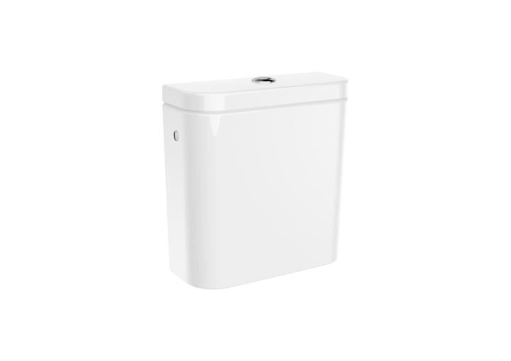 Round - Inodoro completo Roca Rimless® de tanque bajo de altura confort (incluye taza, cisterna de alimentación inferior y tapa amortiguada) - Imagen 5