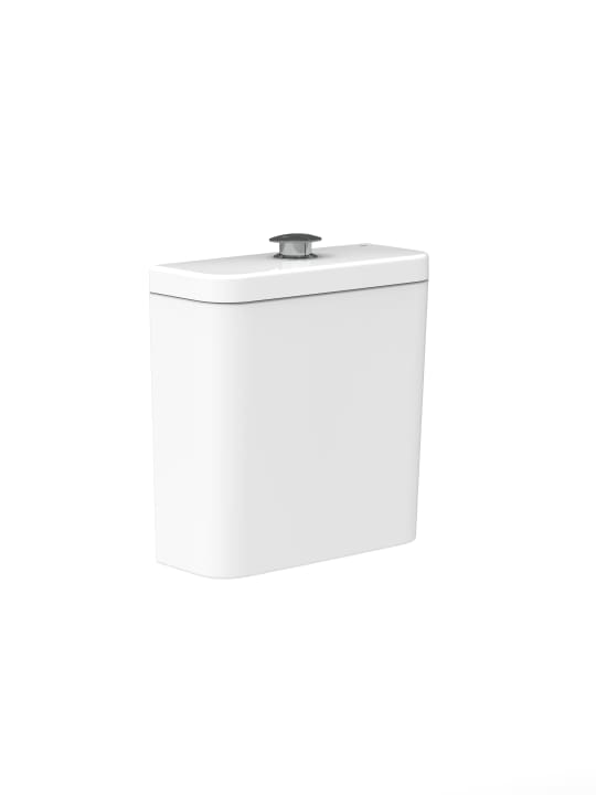 Square - Inodoro completo de altura confort con salida dual (incluye taza Roca Rimless®, cisterna de alimentación inferior y tapa de Supralit® con caída amortiguada) - Imagen 2