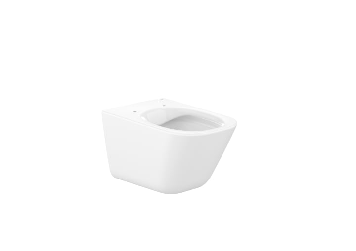 Square - Inodoro suspendido con salida horizontal y fijaciones ocultas (incluye taza Roca Rimless® y tapa amortiguada de Supralit®) - Imagen 2