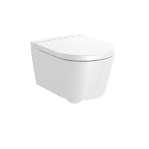 Round – Taza Roca Rimless® suspendida compacta