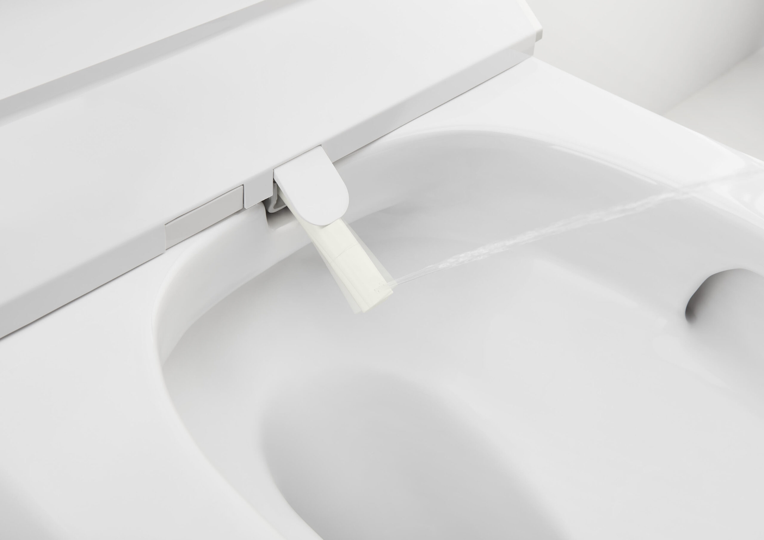 In-Wash® Inspira con In-Tank® – Smart toilet suspendido Roca Rimless® Vortex con tanque integrado y funciones de lavado y secado