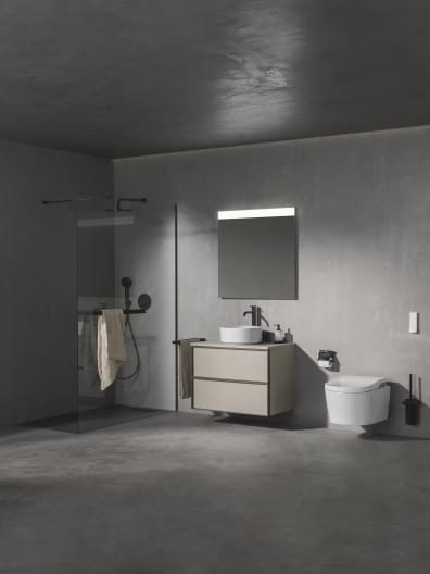 In-Wash® Inspira con In-Tank® – Smart toilet suspendido Roca Rimless® Vortex con tanque integrado y funciones de lavado y secado