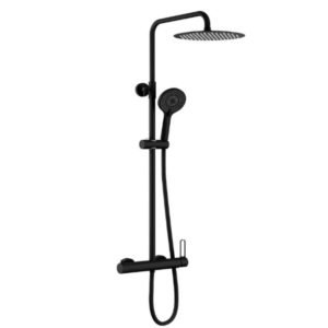 Columna de ducha monomando INVERTER R DIOR – Negro mate