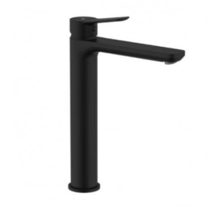 Grifo monomando de lavabo caño alto RHIO – Negro mate