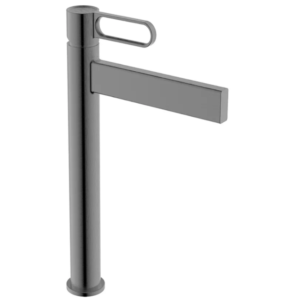 Grifo monomando de lavabo caño alto DIOR – Titanio PVD