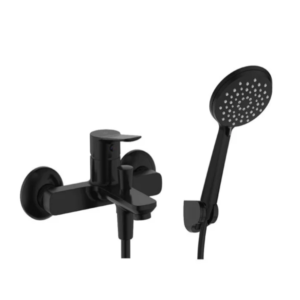 Grifo monomando para bañera RHIO – Negro mate