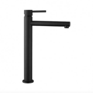Grifo monomando de lavabo caño alto MIO – Negro mate