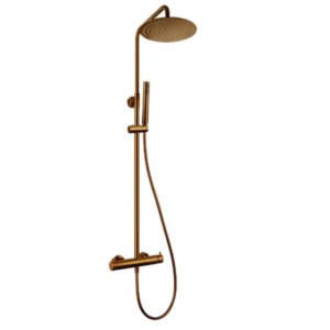 Columna de ducha monomando SIRIO INVERTER R – Cobre PVD cepillado