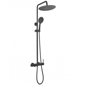 Columna de ducha monomando SIRIO INVERTER R – Negro mate