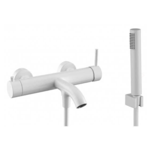 Grifo monomando para bañera SIRIO – Blanco