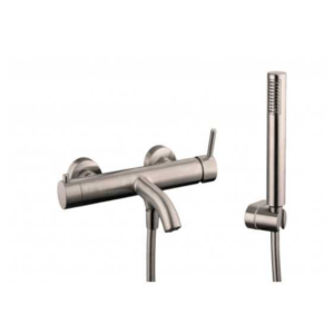 Grifo monomando para bañera SIRIO – Níquel PVD cepillado