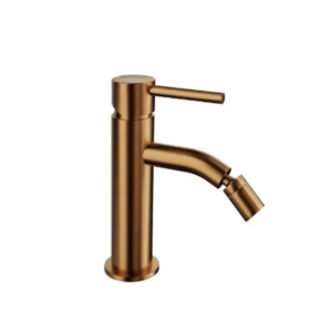 Grifo monomando de bidé SIRIO – Cobre PVD cepillado