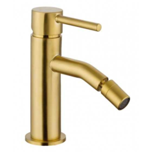 Grifo monomando de bidé SIRIO – Oro PVD cepillado