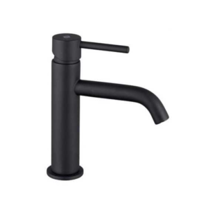 Grifo monomando de lavabo SIRIO – Negro mate