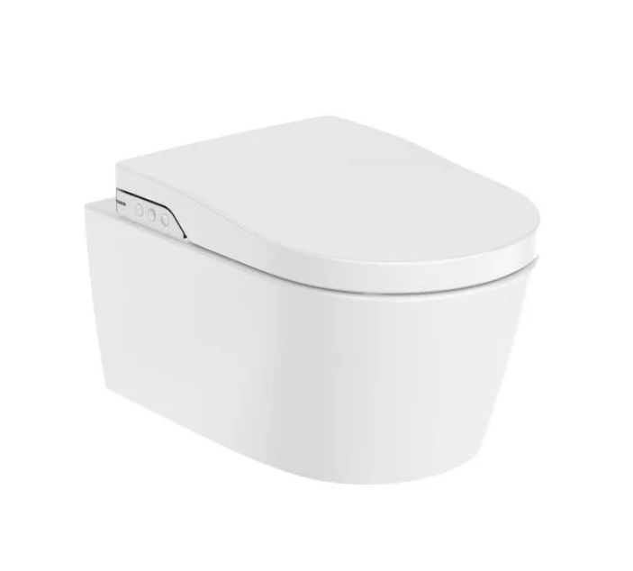 In-Wash® Inspira con In-Tank® - Smart toilet suspendido Roca Rimless® Vortex con tanque integrado y funciones de lavado y secado