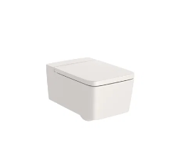 Square - Inodoro suspendido Roca Rimless® con salida horizontal (incluye taza y tapa amortiguada)