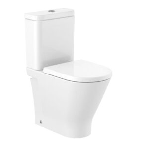 Round - Inodoro completo Roca Rimless® de altura confort, cisterna inferior